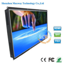 High brightness 100nits open frame TFT color 55 inch touch screen monitor with USB port